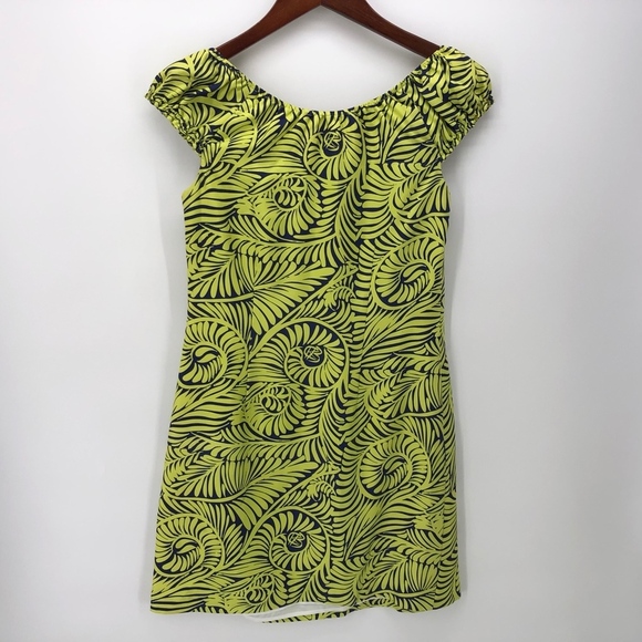 CK Bradley NY Silk Pago Pago Off Shoulder Dress 2 - Picture 2 of 7